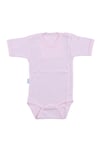 Jaju Baby Sebi Body Yarım Kollu Pembe