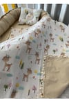 Jaju Baby Sevimli Ceylan Lüx Tasarım Ponponlu 3'lü Babynest Set