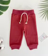 Jaju Baby Unisex Bordo Renk Bebek Eşofman Altı
