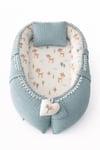 Jaju Baby Yeşil Örgü Kumaş Ceylan Tasarım Ponponlu Babynest