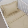 Kapiçino Bebek Nevresim Takımı – 60x120 | 70x140 | 80x130 Beşik Uyumlu – Fırfırlı Premium Set