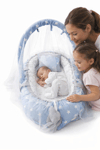 Mavi Yıldız Cibinlik Tül - Oyuncak Askılı Lüx Babynest - Güvenli Premium Babynest