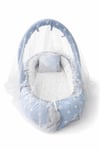 Mavi Yıldız Cibinlik Tül - Oyuncak Askılı Lüx Babynest - Güvenli Premium Babynest