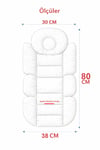 Pembe Lüks Bebek Arabası Minderi – Ergonomik Destekli – 80 x 38 cm