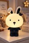 Sevimli Tavşan LED Gece Lambası 22x15 cm – 3 Kademeli Işık Ayarlı USB Çocuk Odası Lambası