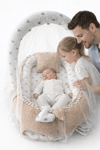 Waffle Pike Gümüş Mickey Tasarım Oyuncak Aparat ve Cibinlik Tüllü Babynest Set