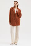 Düğmeli Basic Süet Blazer Ceket  6174