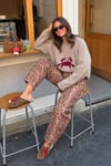 Elara Bambi Desenli Balon Pantolon   0159