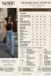 Geniş Paça Taş Detaylı Jean 0150