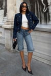 Gracia Dikiş Detaylı Düğmeli Denim Ceket   7146