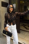 İrina Güpürlü Transparan Ceket  6212