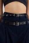 Kemerli Geniş Paça Pantolon   0123