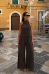 Mila Kontrast Dikişli Denim Tulum 1433