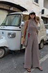 Mila Kontrast Dikişli Denim Tulum 1433