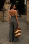 Mila Kontrast Dikişli Denim Tulum 1433