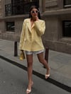 Modern Kesim Sırt Dekolteli Blazer Ceket 6198