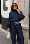 Nakış Detaylı Denim Takım  10376