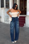 Taş İşlemeli Jean 0145