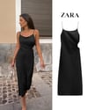 Zr model bel detay askılı elbise - SİYAH