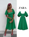 Zr model bel detay elbise - YEŞİL