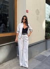 Zr Model Bomber Ceket Pantolon Premium İkili Takım - Beyaz