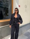 Zr Model Bomber Ceket Pantolon Premium İkili Takım - Siyah