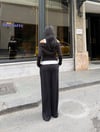 Zr Model Buzi Garnili Premium Üçlü Takım - Siyah