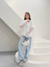 Zr Model Dantel Kol Premium Modal Bluz  - Beyaz