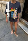 Zr model flok baskılı tshirt - GRİ