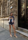 Zr model flok baskılı tshirt - GRİ