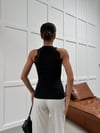 Zr Model Halter Yaka Dantelli Bluz - Siyah