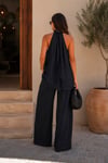 Zr Model Halter Yaka Oversize Premium Takım - Siyah