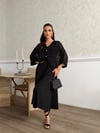 Zr Model Hırka Elbise Premium İkili Takım - Siyah