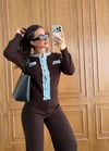 Zr Model Kot Garnili Premium Triko Takım - Kahve