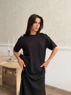 Zr Model Omuzlar Taş Detay Premium Elbise - Siyah