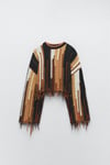 Zr model renkli crop triko - MULTİ