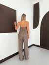 Zr Model Sırt Gipeli Bluz Pantolon Premium İkili Takım  - Vizon