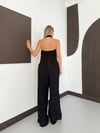 Zr Model Sırt Gipeli Bluz Pantolon Premium İkili Takım  - Siyah