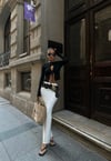 Zr model stylish triko bluz - SİYAH