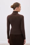 Zr Model Tam Balıkçı Premium Triko - Kahve