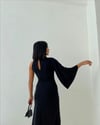 Zr model tek omuz elbise - SİYAH
