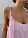 Zr Model Yaka Büzgülü Salaş Premium Elbise - Pembe