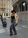Zr Model Yüksek Bel Premium Jean Pantolon - Füme