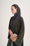 BEREN CUPRO ABAYA & SCARF-GREEN MIX