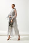 BUTTERFLY ABAYA-GREY