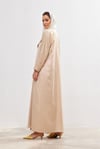 Charm Satin Abaya - BEIGE