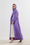 Charm Satin Abaya - LIGHT PURPLE