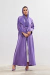 Charm Satin Abaya - LIGHT PURPLE