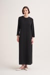 CREPE DRESS-BLACK