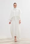 Crystal Stone Abaya - WHITE